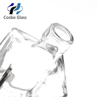 Bouteille diffuseur de parfum en verre de luxe pour la maison, 100 ml, pour diffuseur à bâtonnets, vente en gros