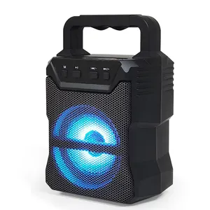 Good Sound Portable with a Handle Convenient Portable Karaoke Smart Outdoor with USB Port and MIC Hole Bluetooth Audio Speaker