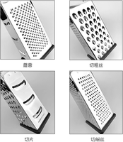 Couteau de cuisine multifonctionnel manuel en acier inoxydable polyvalent de 8/9 pouces, accessoires de cuisine portables, outils pour fruits et légumes