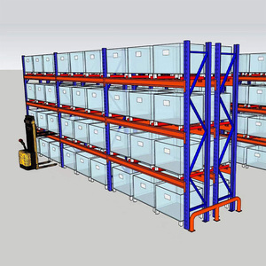 رف تخزين صناعي ثقيل واجب البليت 4 طبقات الرف - Product Image 1