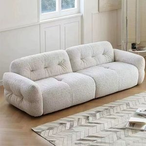 <span class=keywords><strong>Muebles</strong></span> Suaves, Sofá Moderno de Lujo, Color Crema, Elegante Juego de Sofás, Sofá de Chenilla y Terciopelo Asequible para Villa y Hotel - Product Image 3