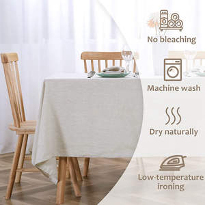 Nappe de mariage moderne en polyester 100% tissu tissé jetable étanche à l'huile imperméable pour les célébrations festives-Ramadan Autre maison - Product Image 3