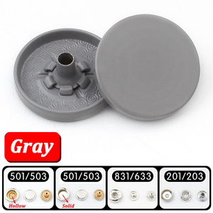 Nhà Máy Bán sỉ mix đầy màu sắc thép không gỉ phun sơn Snap nút cho xuống Jacke áo may nút - Product Image 4