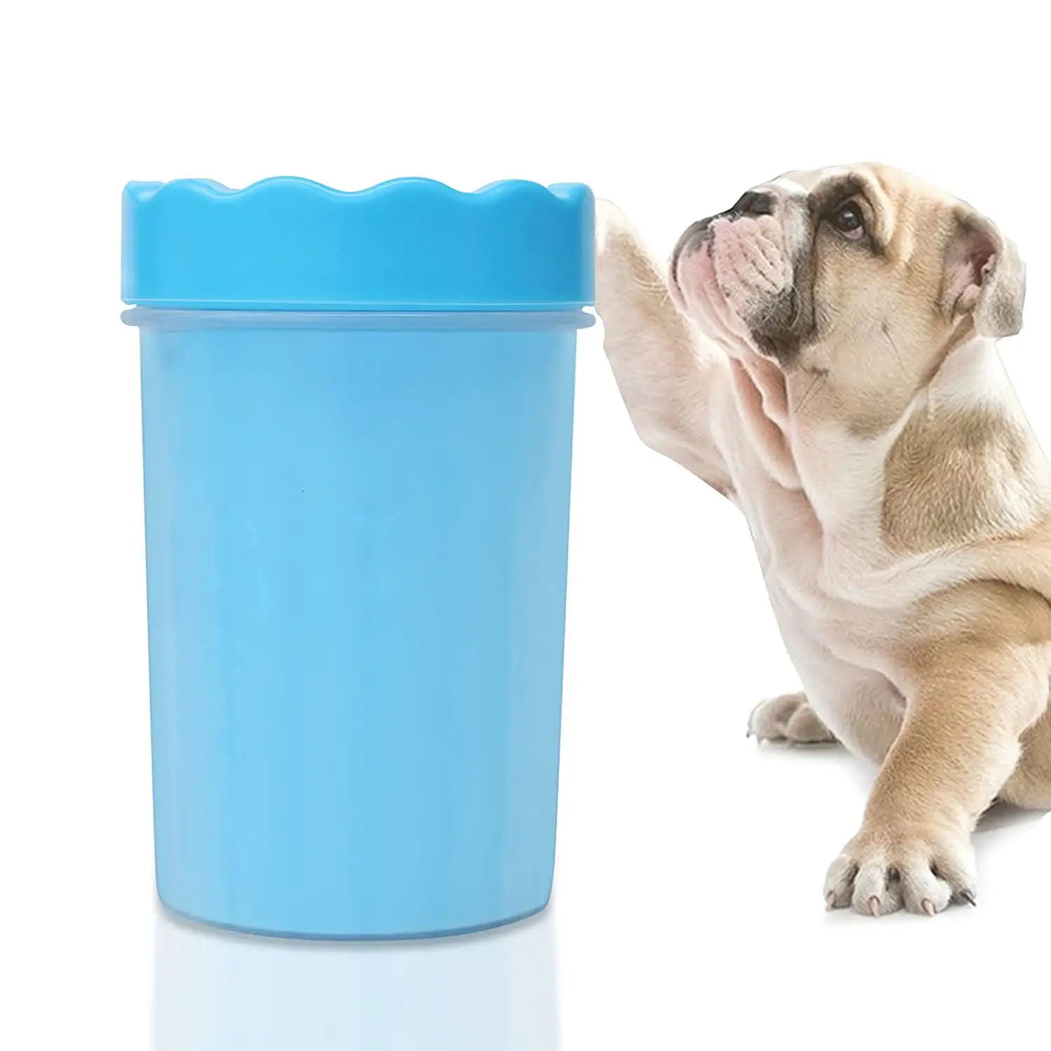 Dog Paw Cleaner Washer Cup Tragbar 2 in1 Pr mit weicher Silikon bürste für die Reinigung von Hunde katzen pfoten