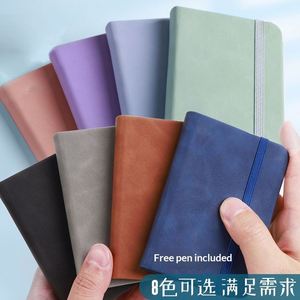 KE'mu Mini A7 Gift Portable <b>Notepad</b> With Small Pocket Thickened PU Leather Surface Waterproof Skin-Feel - Product Image 4