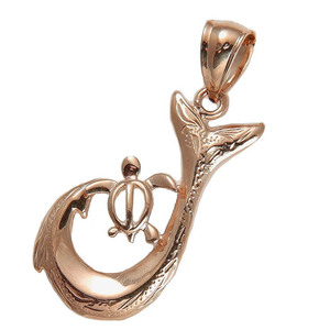 925 SilverBrand sólido nuevo oro Color de rosa hawaiana pergamino peces gancho <span class=keywords><strong>Honu</strong></span> tortuga colgantes - Product Image 6