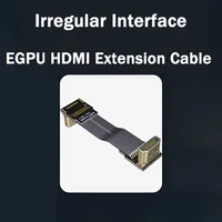 Câble plat FPC/FFC coudé mâle-mâle HDMI 2.0 4K60Hz standard ADT pour photographie aérienne FPV et GoPro