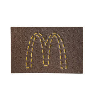 Tùy Chỉnh Da Nhãn Dập Nổi Da Vá Khâu Trên Quần Áo Đường Viền Cổ Áo Hat Jeans - Product Image 4