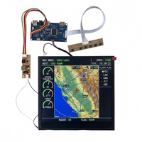 Écran LCD carré IPS 11,5 pouces 800x800 800 nits pour simulateur de vol avec carte de commande 30 broches LVDS