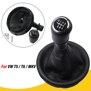 Volkswagen Gear <b>Shift</b> <b>Knob</b> Leather 5 6 Speed Manual Transmission Ergonomic Design - Product Image 2