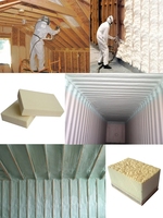 Mousse de polyuréthane PU à cellules ouvertes/fermées pour l'isolation des murs