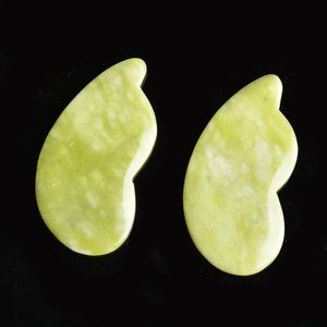 HZ vendita calda di nuovo prodotto di alta qualità pietra terapia quarzo viso verde naturale giada rullo per il viso Guasha ginocchiera coreano cura della pelle k bellezza - Product Image 5