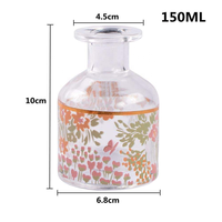 Flacon diffuseur de parfum de luxe en verre de 150 ml, avec emballage personnalisé sur la surface et logo