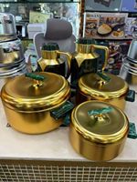 Élégant ensemble de 3 chauffe-plats isothermes de 1L, 2L et 3,5L, avec poignée raffinée, idéal pour le Ramadan, les mariages, les fêtes et l'usage quotidien