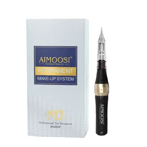 Miicroblading Manual Pen Semi Gel Microblading Rose Gold Tattoo Rotary Machine Clipper Kit Predraw Pencil
