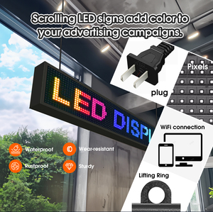 En stock, Panneau publicitaire LED WIFI personnalisable pour pharmacie, avec affichage de croix, vidéo défilante et fonction de panneau d'affichage de messages, pour vitrine - Product Image 2
