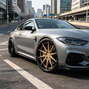 Jantes forgées rétro haut de gamme en bronze 21 pouces 5x130, monobloc en alliage 6061-T6 à déport profond pour <span class=keywords><strong>Porsche</strong></span> 911 992, Cayenne Turbo, Panamera - Product Image 6