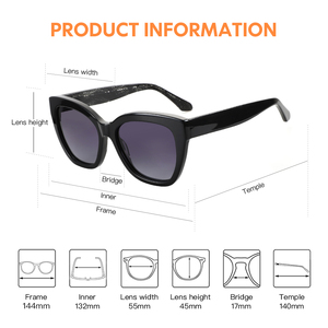 <span class=keywords><strong>Occhiali</strong></span> <span class=keywords><strong>da</strong></span> <span class=keywords><strong>sole</strong></span> <span class=keywords><strong>da</strong></span> donna di lusso Cat Eye di alta qualità <span class=keywords><strong>UV</strong></span> <span class=keywords><strong>400</strong></span> polarizzati acetato lenti moda moda moda <span class=keywords><strong>occhiali</strong></span> di fabbrica - Product Image 2