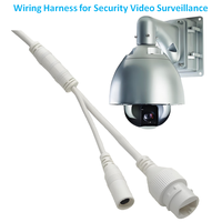 Arnés de Cableado Aislado de PVC Blanco Personalizado al por Mayor del Fabricante con Accesorio RJ45 para Cámara IP CCTV