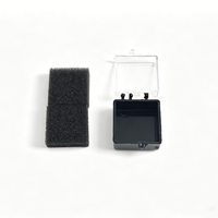 Boîte dentaire transparente en plastique de 1 et 2 pouces avec mousse, étui de rangement pour couronnes et bridges, pour prothèses dentaires, couronnes simples, usage en laboratoire