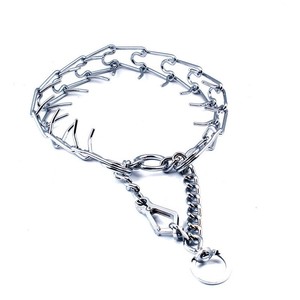 Kingtale Fournisseurs d'animaux de compagnie personnalisés Accessoires pour chiens Collier à griffes réglable Collier étrangleur pour chiens Collier en métal haute résistance - Product Image 4