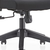 Chaise de bureau ergonomique moderne JOHOOFURNITURE avec coussin épais, dossier en maille et base à cinq branches pour usage domestique, bureau et atelier