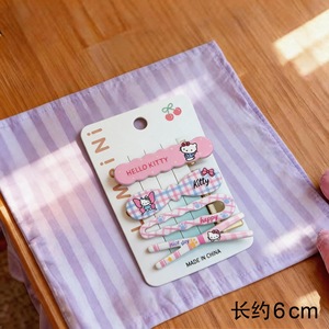 กิ๊บติดผมซินซิน เฮลโล คิตตี้ ลายตารางสีน้ำเงิน สำหรับเด็กและผู้หญิง ผลิตในจีน - Product Image 5