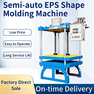 Machine de moulage semi-automatique à vis pour mousse de <span class=keywords><strong>polystyrène</strong></span> (EPS) GUIJU à bas prix, avec contrôle PLC et écran tactile, pour mousse/<span class=keywords><strong>polystyrène</strong></span> - Product Image 1