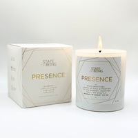 Cajas de velas de perfume de cartón personalizadas con logotipo de lámina UV en relieve laminación mate e incluye embalaje de papel de tapa