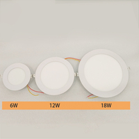 Plafonnier LED rond encastré Loxone 24V blanc tunable 170mm, CCT 2000k-6000k, compatible KNX DALI Loxone PWM, dimmable