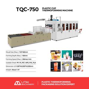 Vollautomatische PS/PET/PP/PVC/HIPS Einweg-Lebensmittelboxen & Becher Thermoformmaschine mit Heizformung Motorisiert - Product Image 4