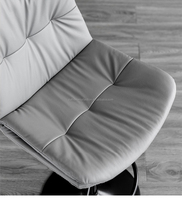 Chaise de comptoir Office Choice SYT Easy Clean pour zone de réception, tabourets de comptoir de 34 cm avec dossier pour coin de studio
