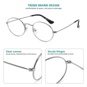 Monturas <span class=keywords><strong>de</strong></span> <span class=keywords><strong>Gafas</strong></span> <span class=keywords><strong>de</strong></span> la Mejor Calidad, <span class=keywords><strong>Gafas</strong></span> Ópticas Ovaladas <span class=keywords><strong>de</strong></span> Metal para <span class=keywords><strong>Hombre</strong></span>, <span class=keywords><strong>Gafas</strong></span> <span class=keywords><strong>Graduadas</strong></span> Retro para Mujer, Fabricante <span class=keywords><strong>de</strong></span> Wenzhou - Product Image 3