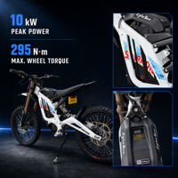 Moto électrique tout-terrain Surron Light Bee X 72V 10000W 80km/h pour adultes 2026