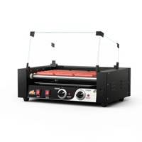 Prix direct d'usine Petite machine de gril à hot-dogs électrique à 11 rouleaux à vendre