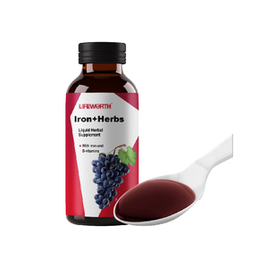 LIFEWORTH 125mg besi Per 5mL dosis cair suplemen Mineral Vegan, bebas Gluten, dukungan nutrisi bebas gula OEM - Product Image 2