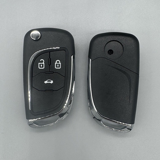 ABS Remote Control Key Fob Replacement 3-Button Car Flip Key Shell for Chevrolet for Opel Vehicle Keys Modified Folding