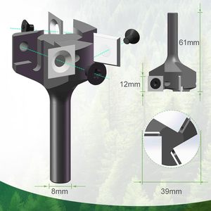 मियाओरुई 8*39 * 62l * 3 टी प्रतिस्थापन योग्य कार्बाइड सम्मिलित सीएनसी स्फिलबोर्ड सर्फेसिंग कटर लकड़ी प्लानर - Product Image 3