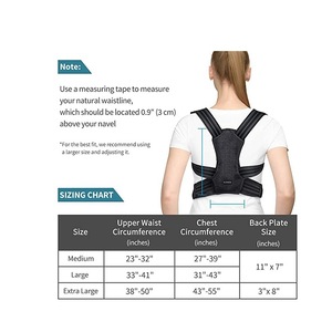 Réglable Néoprène Haut Du Dos Soutien Orthèse Lisseur Posture Correcteur Ceinture Épaule Corps De Postura - Product Image 3