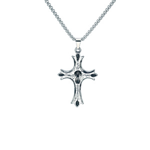 Großhandel Gothic Punk Edelstahl Schädel Anhänger Trendy Cross Fantasy Link Kette Halsketten Christian Schmuck <span class=keywords><strong>Promo</strong></span> Geschenk - Product Image 6