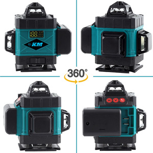 Nivel Láser Verde Km 4D de 16 Líneas, 505-520 Nm, Pantalla Digital, Rotación de 360 Grados, para Uso en Interiores y Exteriores - Product Image 4