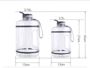 2.2L Large Water Bottle with Handle - BPA Free Leakproof Big Water <b>Jug</b> for Gym Fitness - Product Image 6