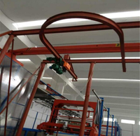 Système de grue à rail flexible, modulaire, polyvalent et efficace pour la manutention et le levage de matériaux en hauteur, solution pour une utilisation industrielle de précision