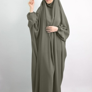 6493# <b>Eid</b> Hooded Muslim Women Hijab <b>Dress</b> Prayer Garment Jilbab Abaya <b>Long</b> Full Cover Ramadan Gown Abayas Islamic Clothing Nida - Product Image 4