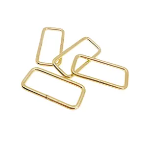 50mm Metal Gold Color Square Ring Buckle Rectangle Ring For Handbag