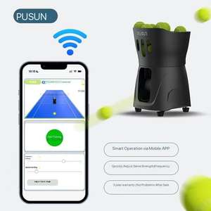 プスンPT-ミニウルトラライトミニテニスサービングマシン-屋内練習6.5m最も遠いサーブ距離ボールスピード5-20km/h - Product Image 4