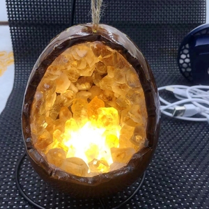 <span class=keywords><strong>Lampe</strong></span> de nuit Led en cristal améthyste, oeuf de dinosaure d'énergie USB, <span class=keywords><strong>lampe</strong></span> de Table pour la décoration de la maison, mode Offre Spéciale - Product Image 4