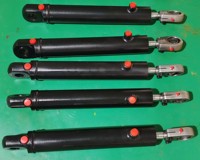 Cylindres hydrauliques soudés non standard, vérins de stabilisateur, pompe à double action, alésage 50 mm, tige 28 mm, pour flèche de godet
