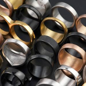 Bagues en acier inoxydable au design affirmé, bijoux massifs pour doigts, vente en gros, prix fabricant, styles variés, mode américaine 2024 - Product Image 4