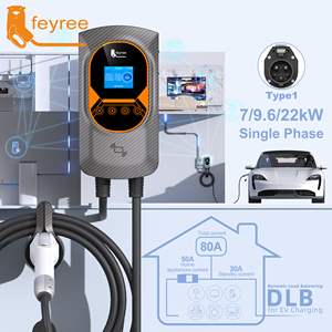 Feyree 7kW Type 1 Electric Car Charger 32A 1Phase Home EV Wallbox with Dynamic Load Balancing WIFI RFID Card for Garage Use - Product Image 2